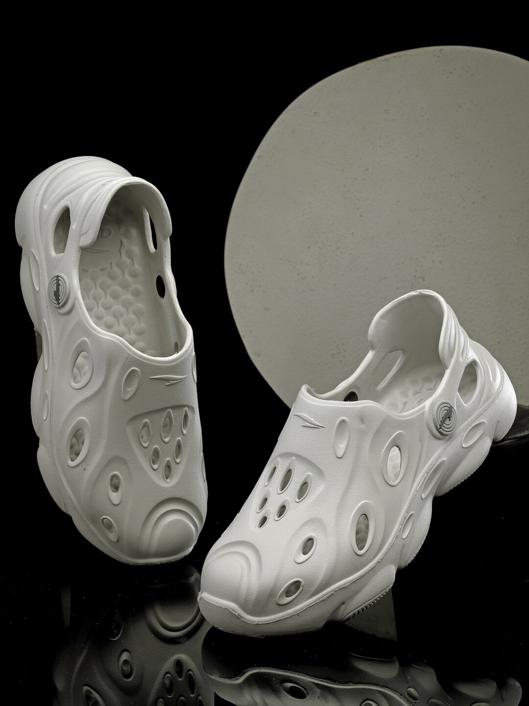 

ASIAN Men Self Design Clogs, Grey