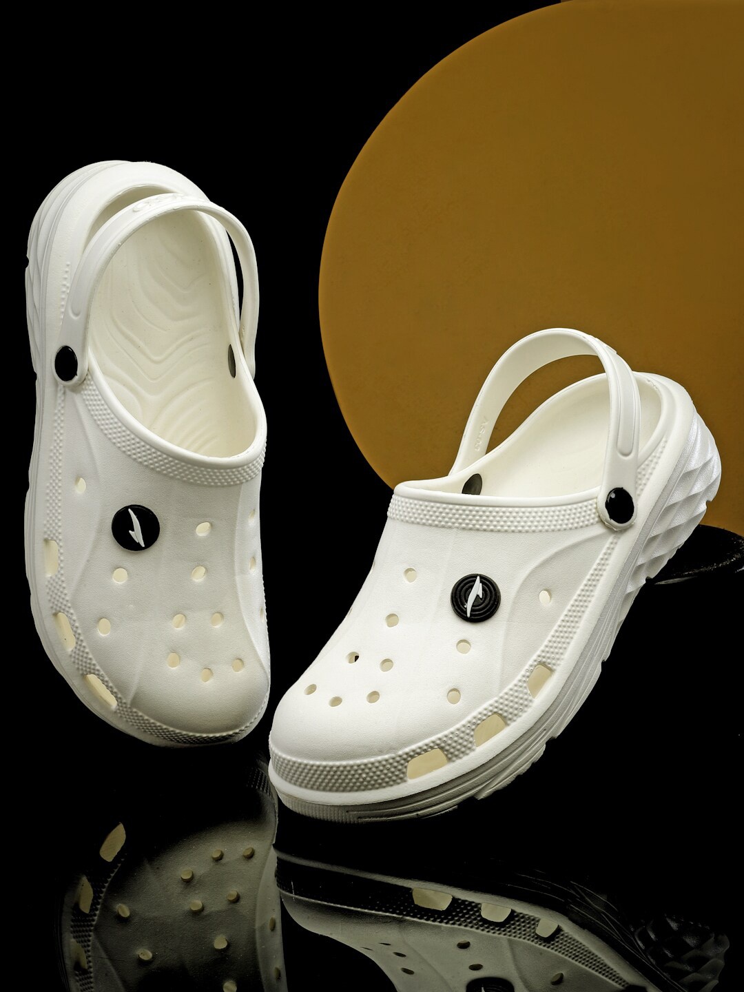 

ASIAN Men Self Design Clogs, White