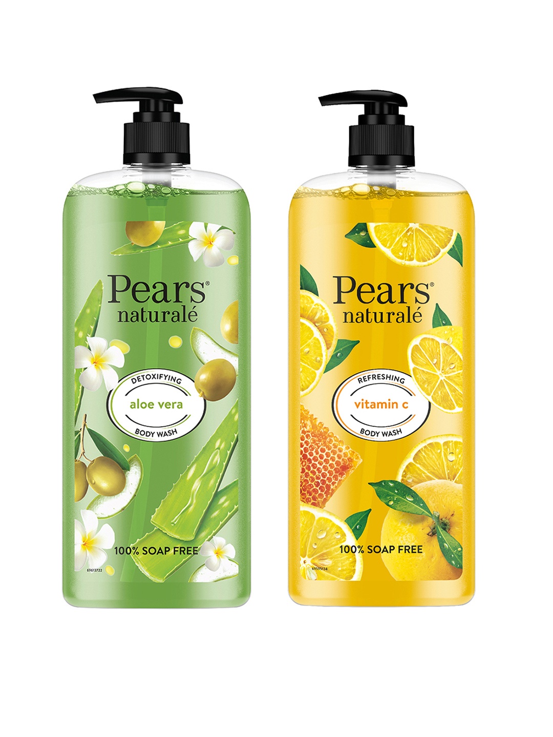 

Pears Set of 2 Naturale Aloe Vera & Vitamin C Soap-Free Body Wash - 750ml each, Green