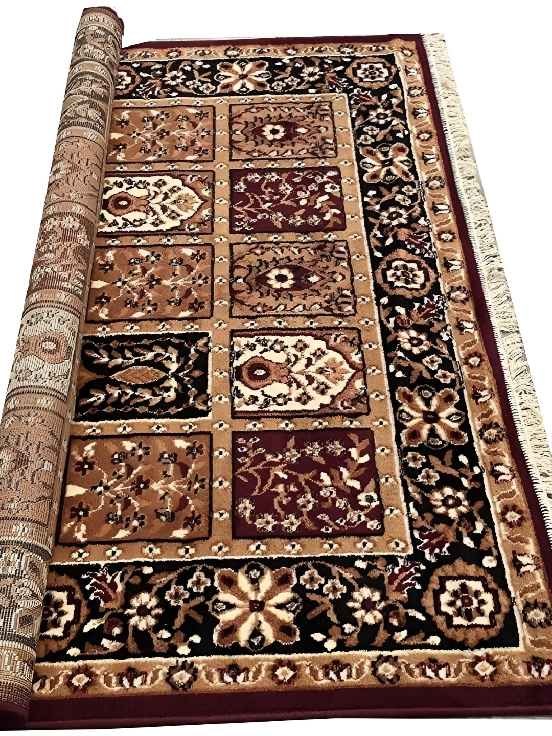 

SANA CARPET Brown Geometric Anti-Skid Carpet