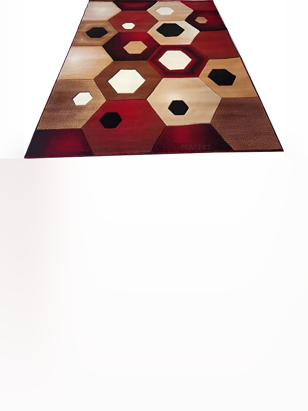 

SANA CARPET Brown Geometric Anti-Skid Carpet