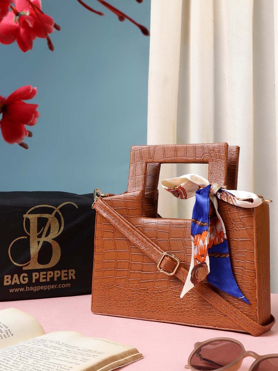 

Bag Pepper Textured Shopper Sling Bag, Orange