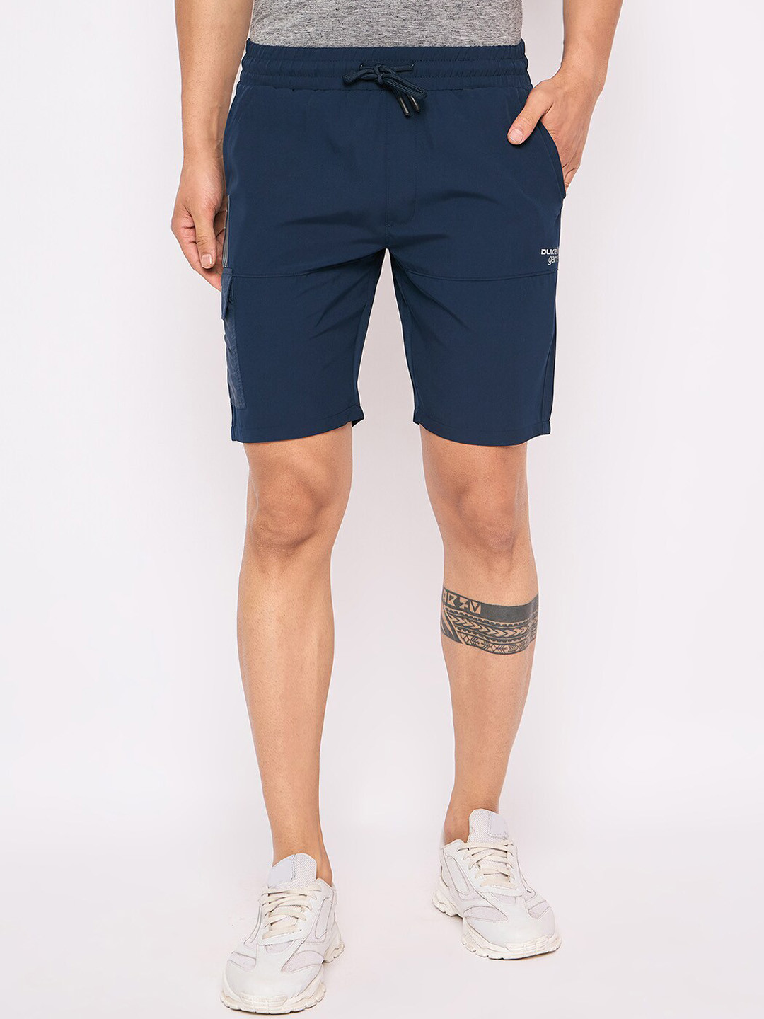 

Duke Men Mid Rise Sports Shorts, Blue