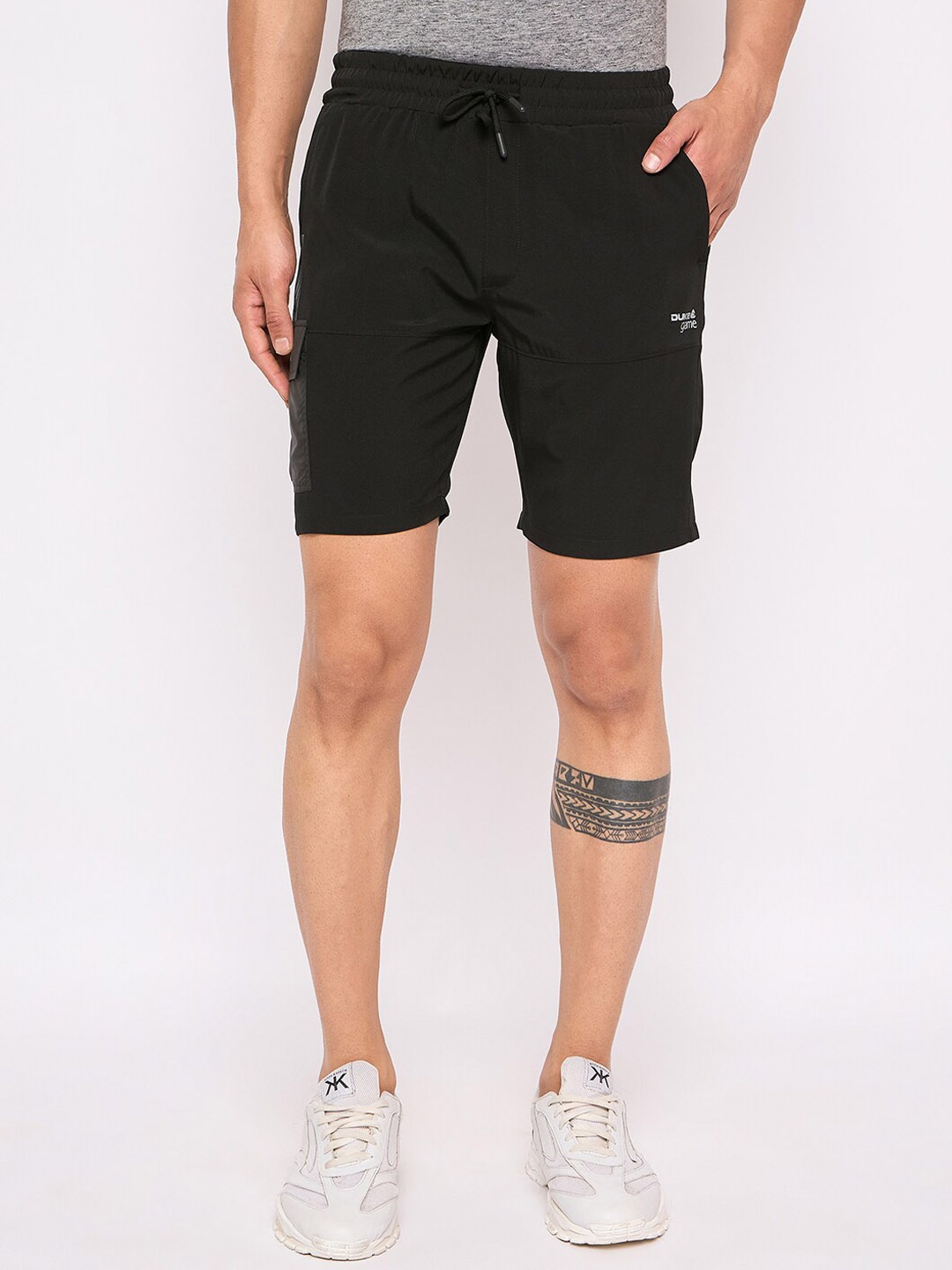 

Duke Men Mid-Rise Sports Shorts, Black