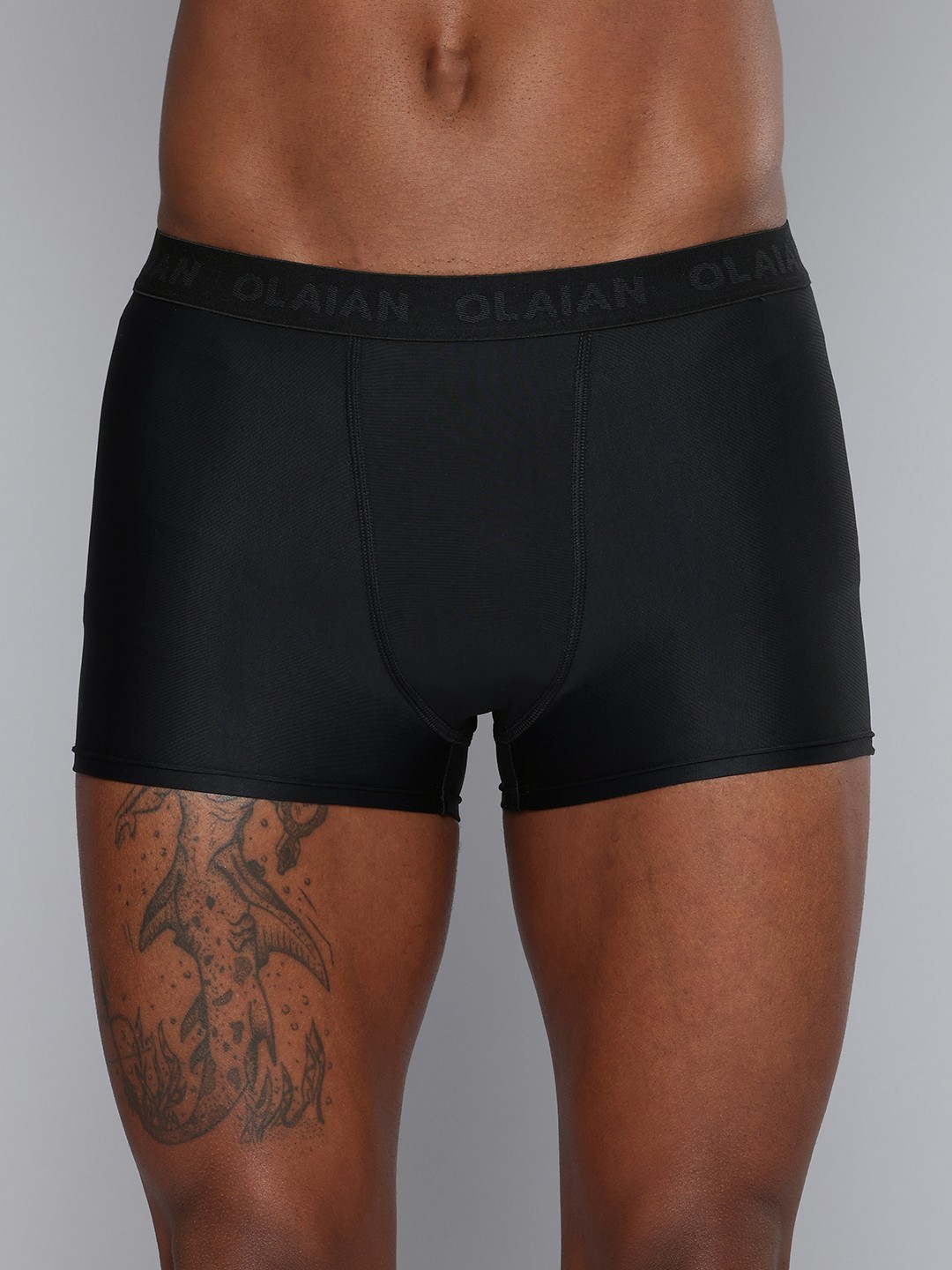 

OLAIAN By Decathlon Men Solid Trunk 8776682-Black