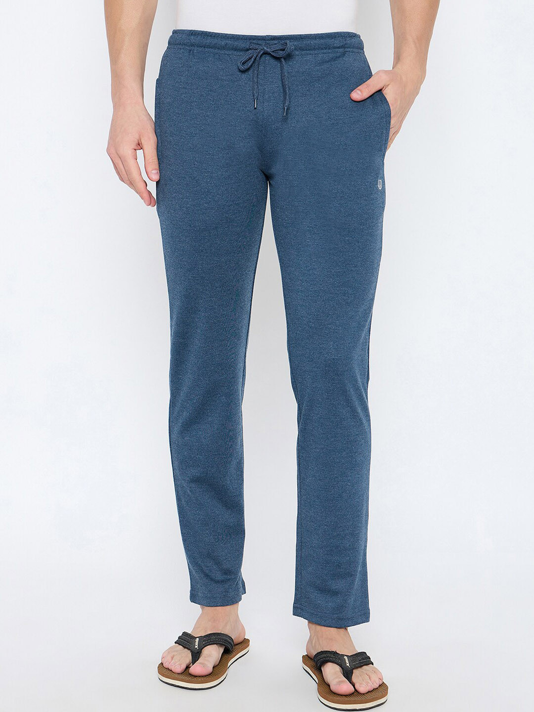 

Duke Men Mid-Rise Cotton Straight Lounge Pants, Blue