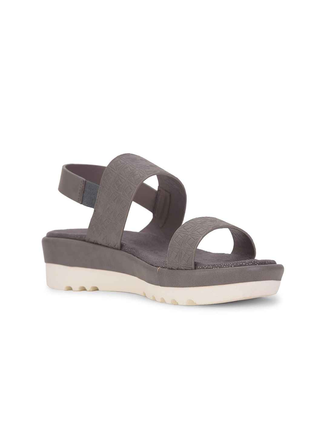 

Bata Open Toe Flats, Grey