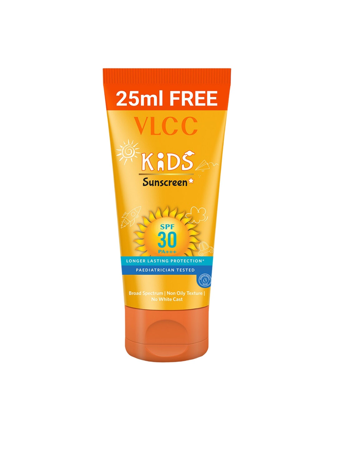 

VLCC Kids SPF30 PA +++ Long Lasting Sunscreen with Niacinamide - 75 ml, Orange