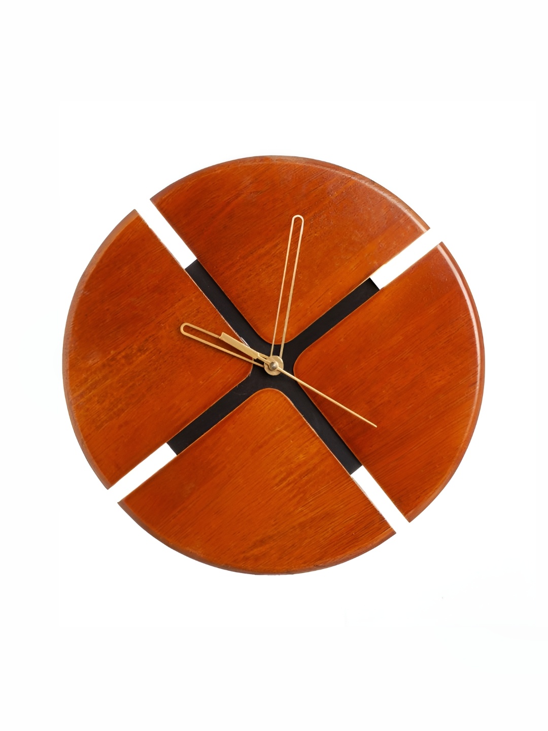 

Crimson Knot Coffee Brown Wooden Contemporary Round Shaped Wall Clock