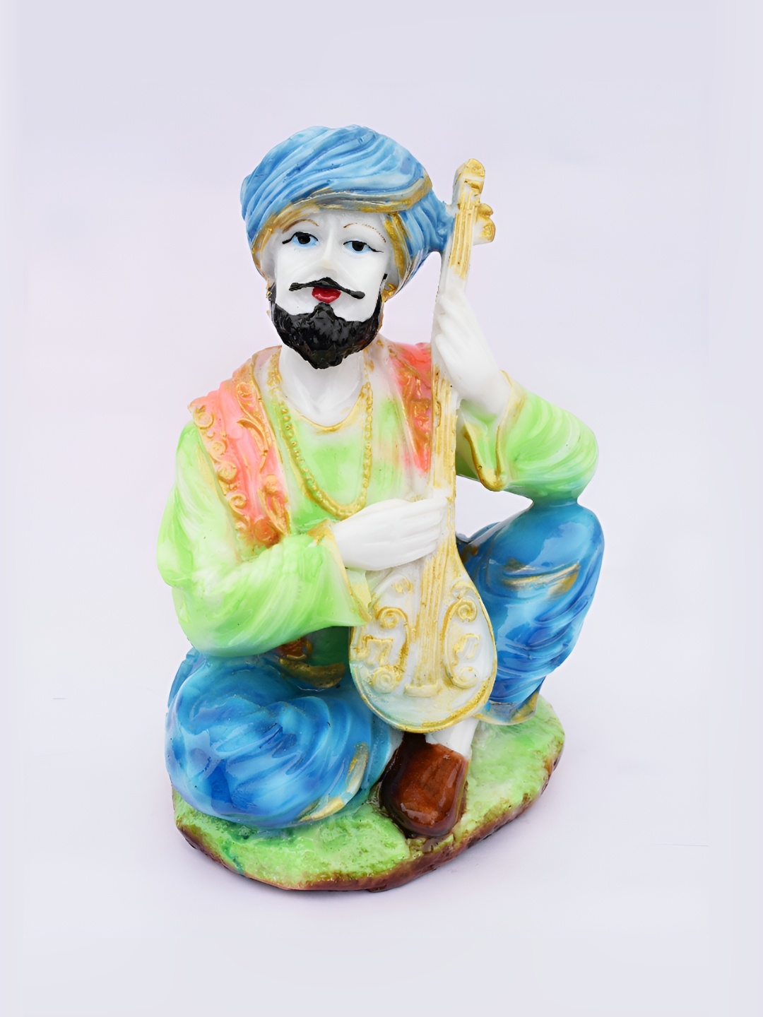 

GW CREATIONS Blue and Green Figurine Decorative Showpiece