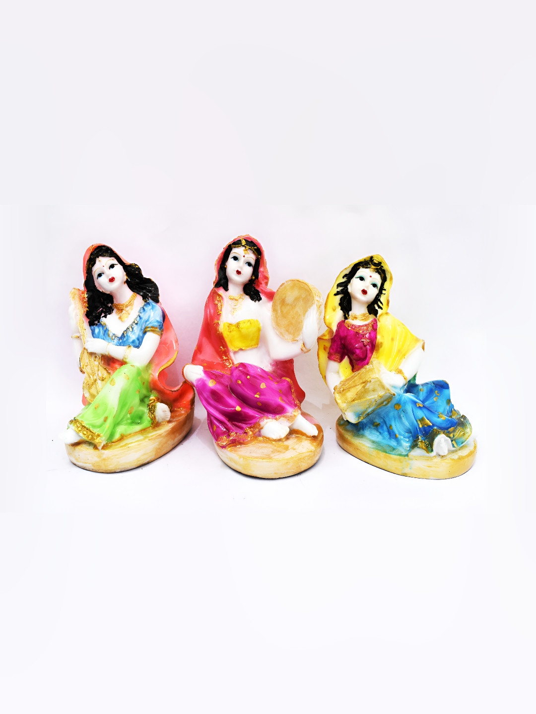 

GW CREATIONS Yellow & Blue Small Figurine Showpiece