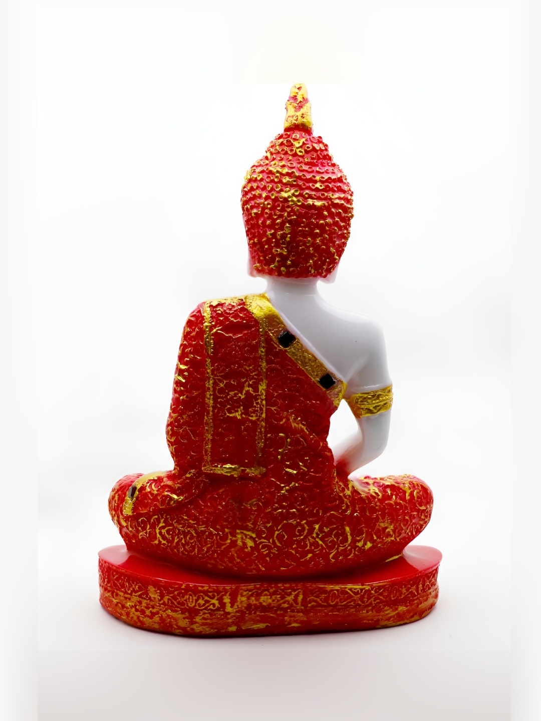 

GW CREATIONS Red & White Buddha Idol Showpiece