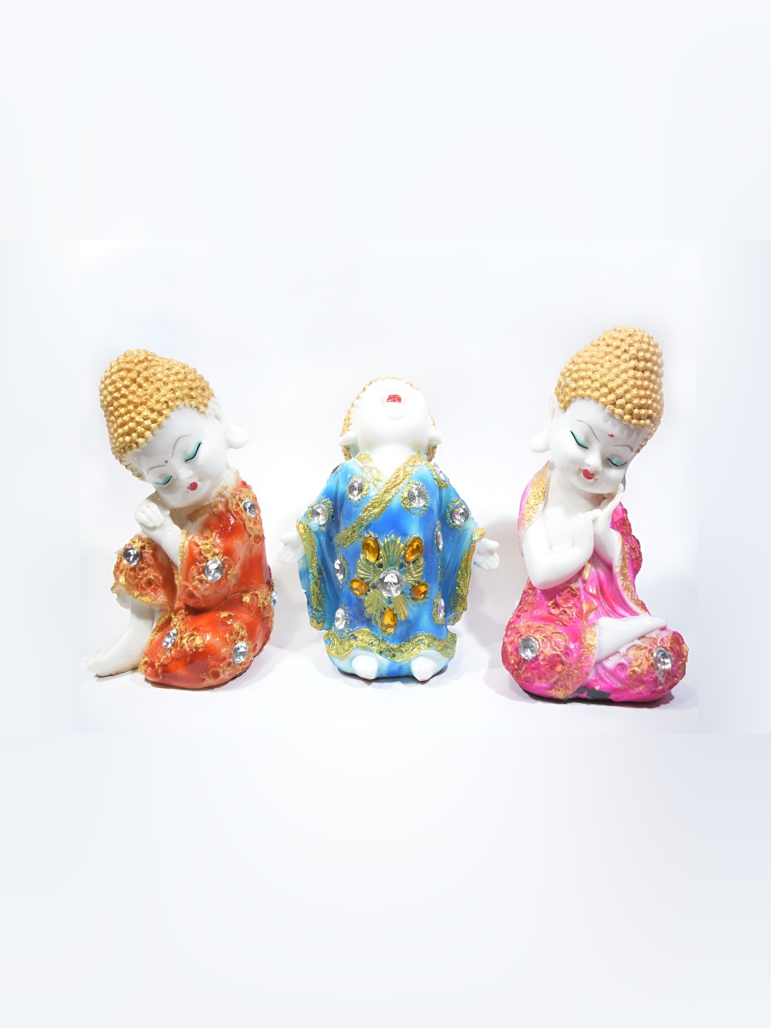 

GW CREATIONS Orange & Blue Fengshui Figurine Showpiece