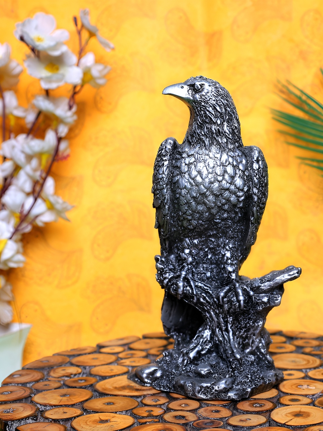 

GW CREATIONS Black Bird Figurine Showpiece