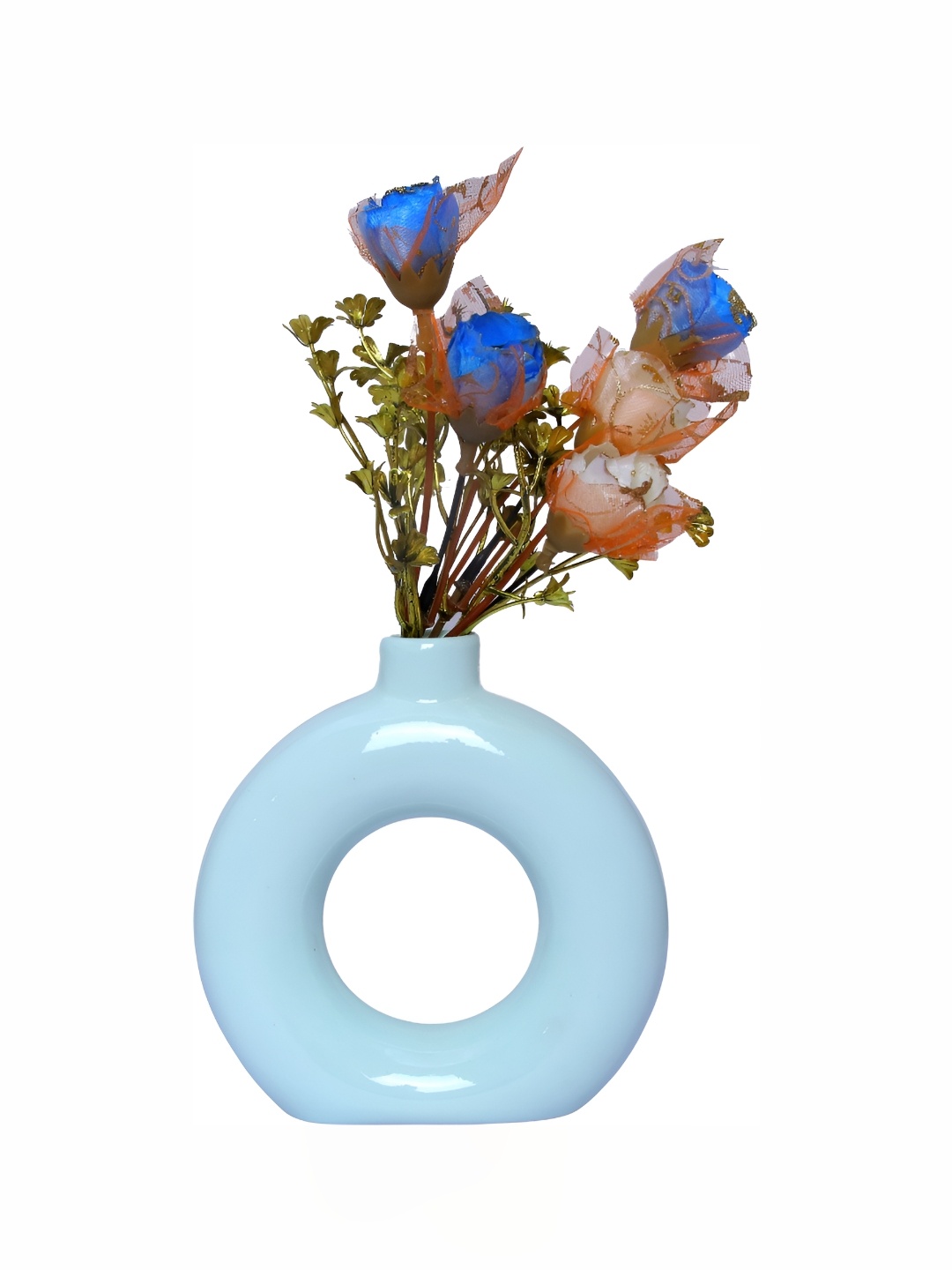 

GW CREATIONS Blue Polyresin Curio Showpiece