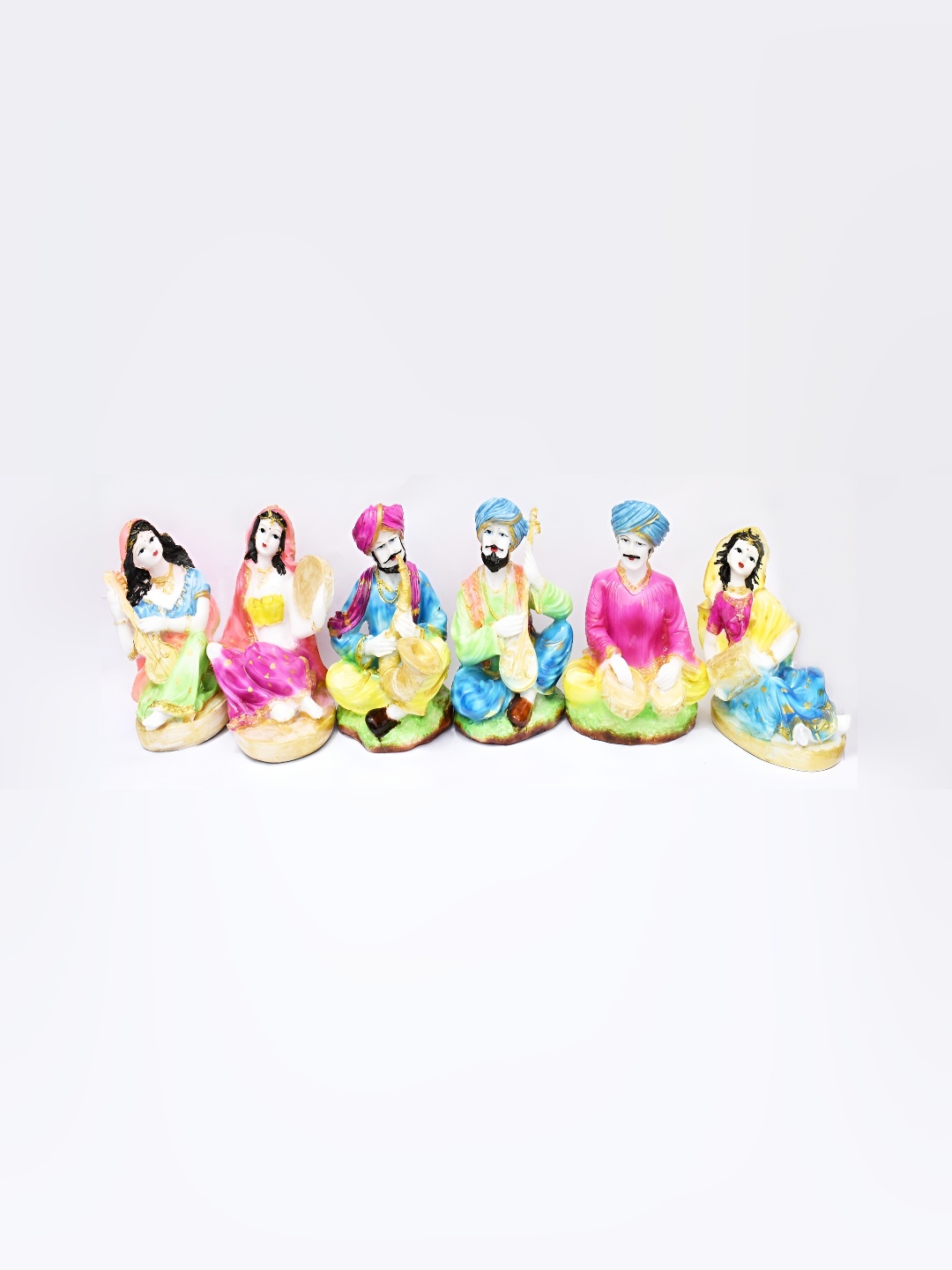

GW CREATIONS Green & Pink Figurine Showpiece