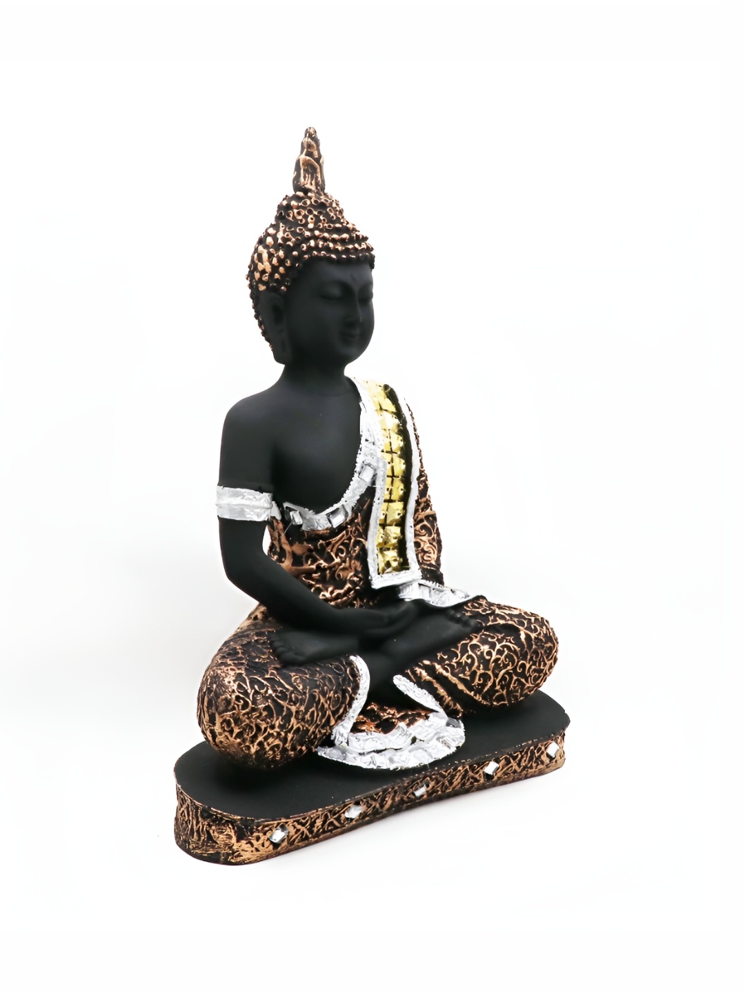 

GW CREATIONS Black Buddha Idol Showpiece