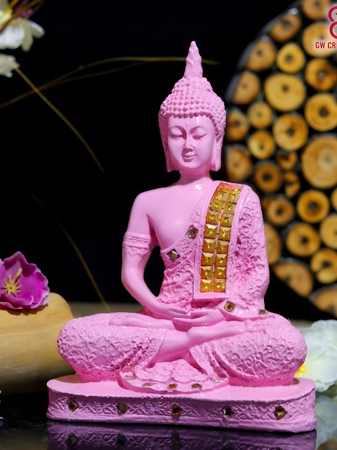

GW CREATIONS Pink Figurine Showpiece