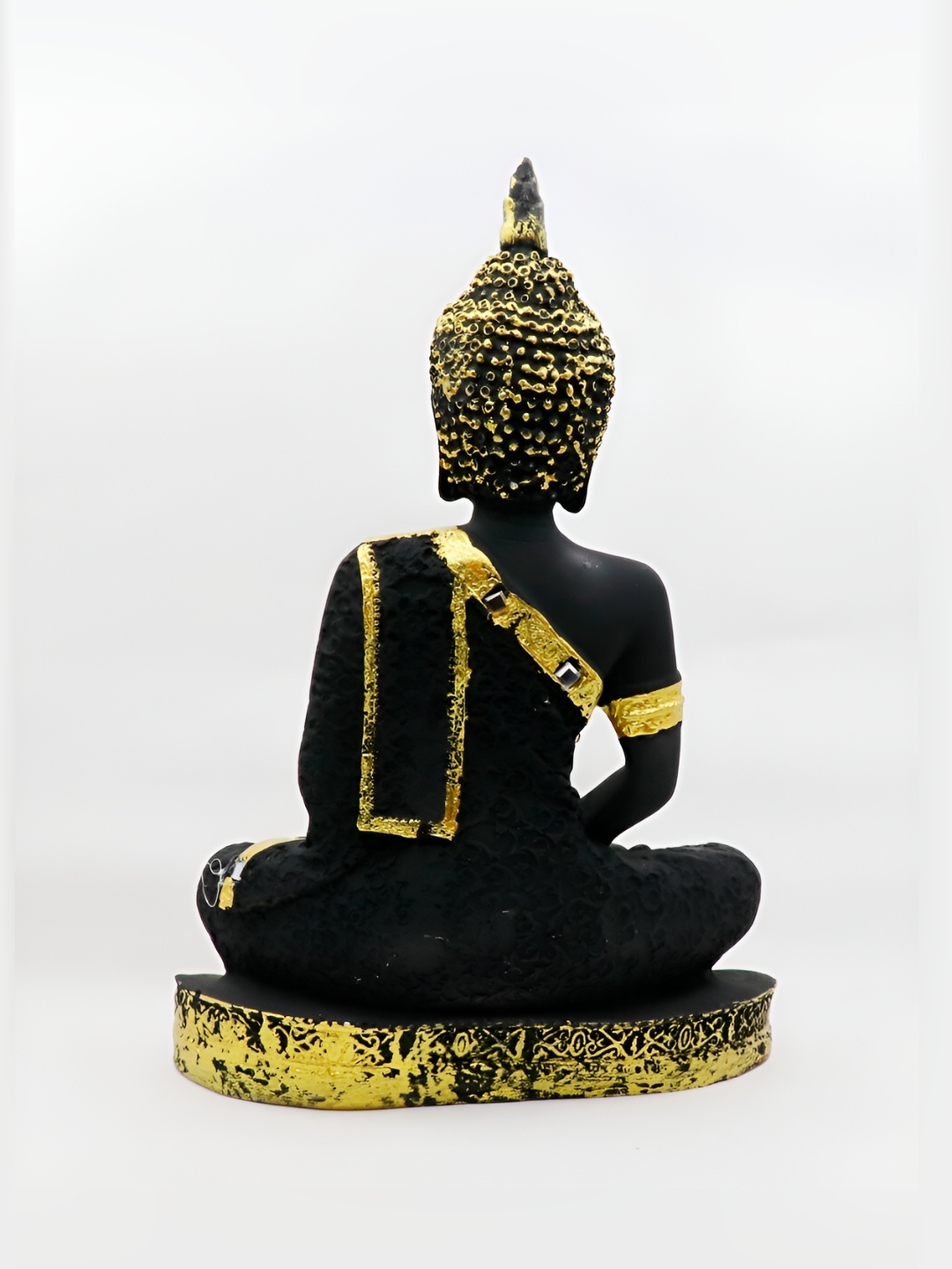 

GW CREATIONS Black & Gold Toned Buddha Idol Showpiece