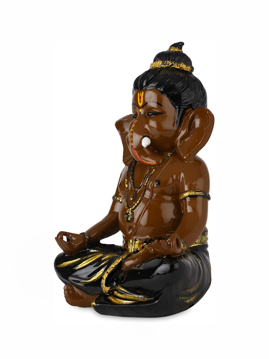 

GW CREATIONS Brown & Black Religious Idol Showpiece