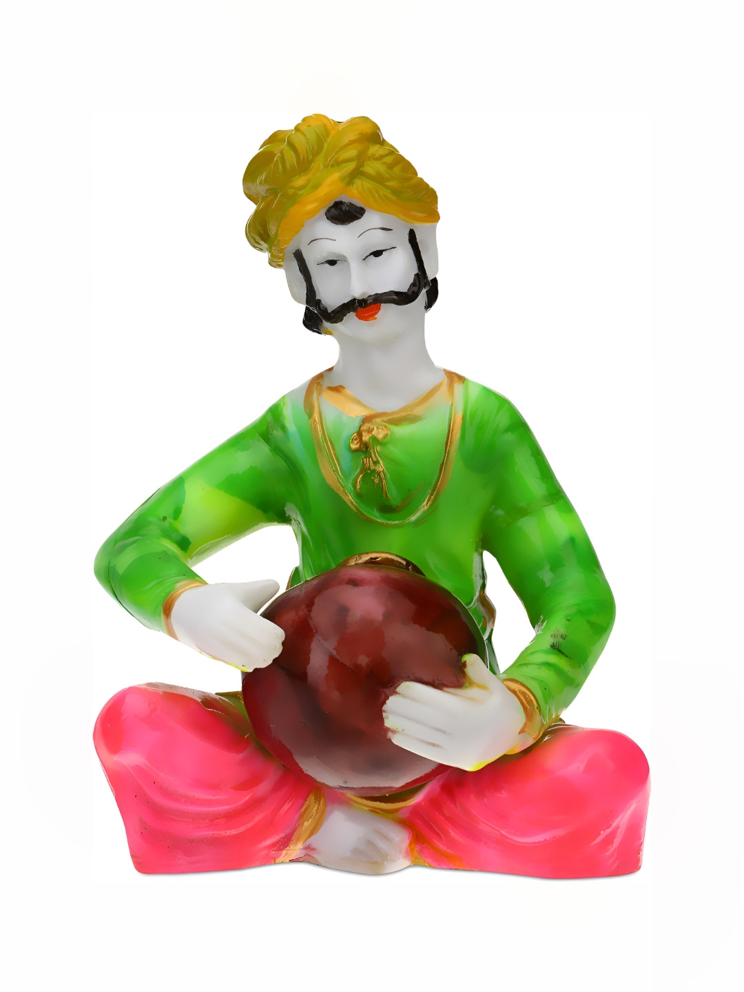 

GW CREATIONS Green and Red Figurine Decorative Showpiece