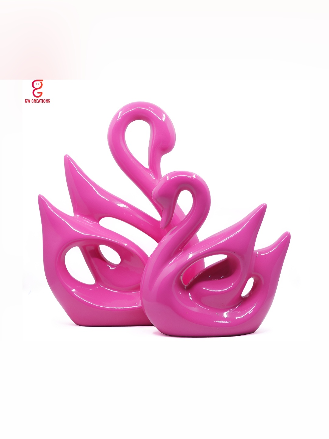 

GW CREATIONS Pink Small Figurine Showpiece