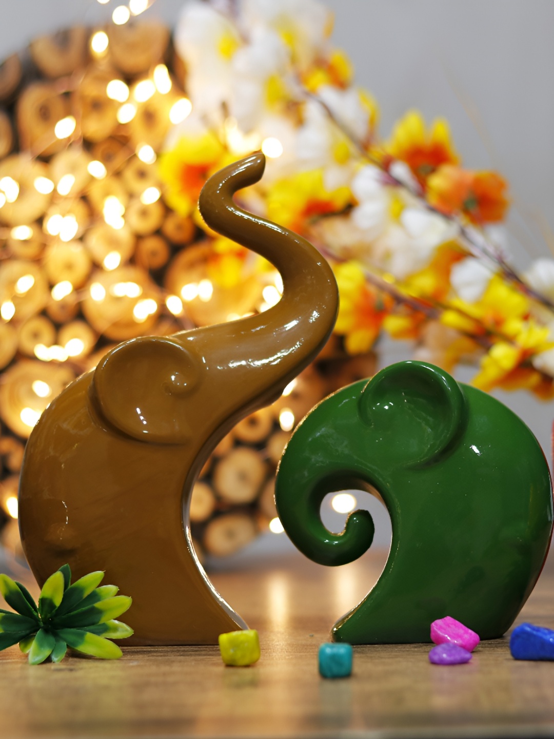 

GW CREATIONS Brown Polyresin Figurine Showpiece
