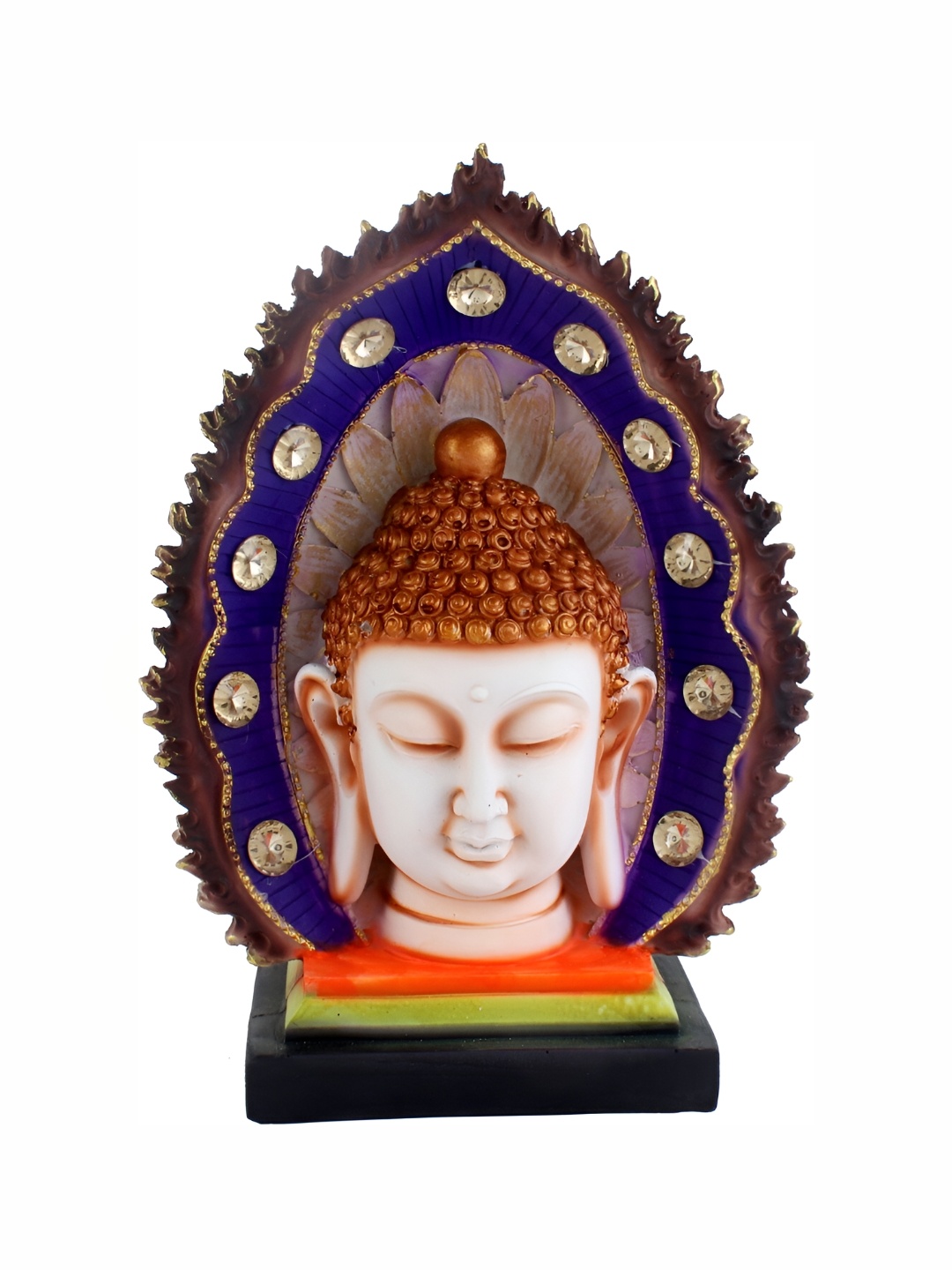 

GW CREATIONS Red Blue Buddha Showpiece