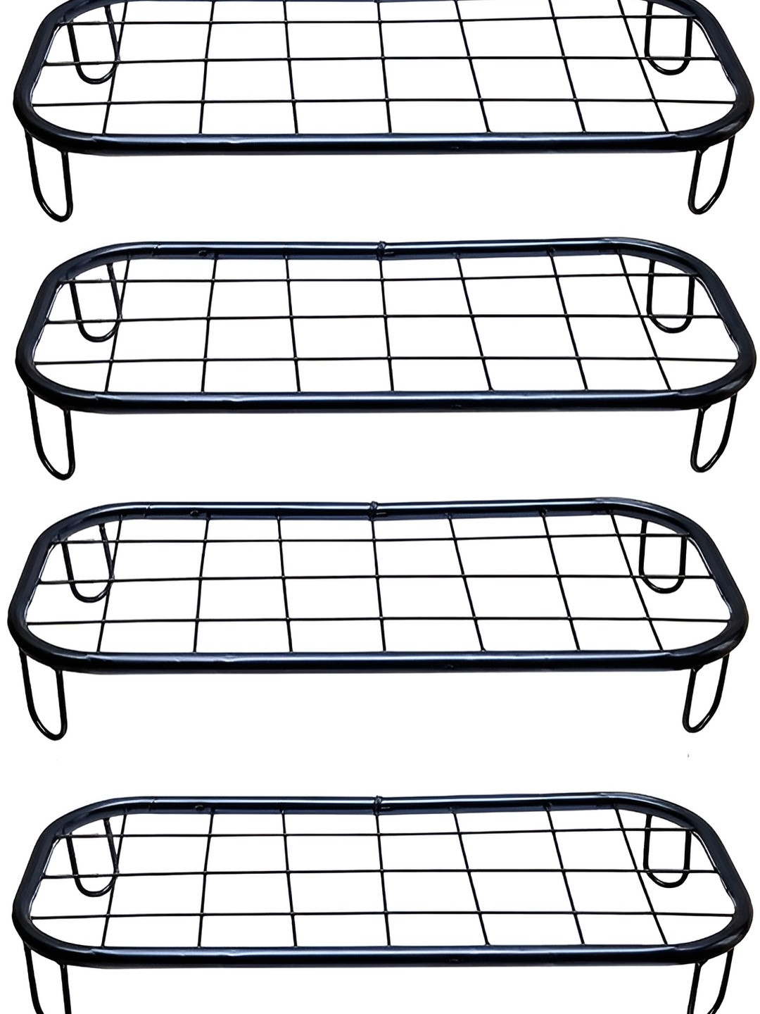 

appeasy Black 4 Pieces Metal Gamla Stand