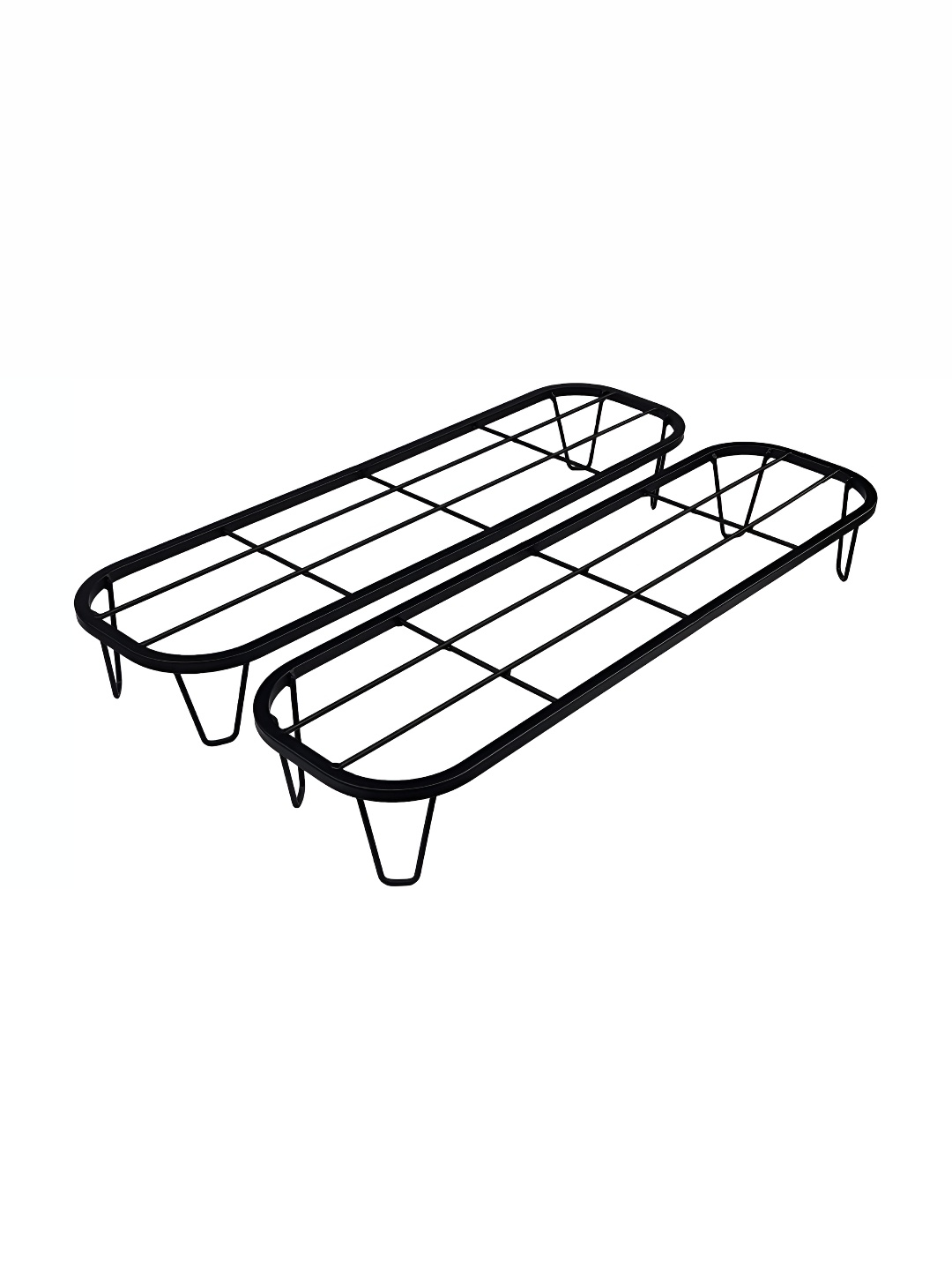 

appeasy Black 2Pcs Metal Planter Stand