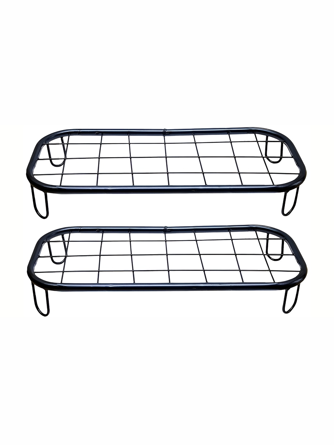 

appeasy Black 2-Pcs Rectangle Metal Planter Stands