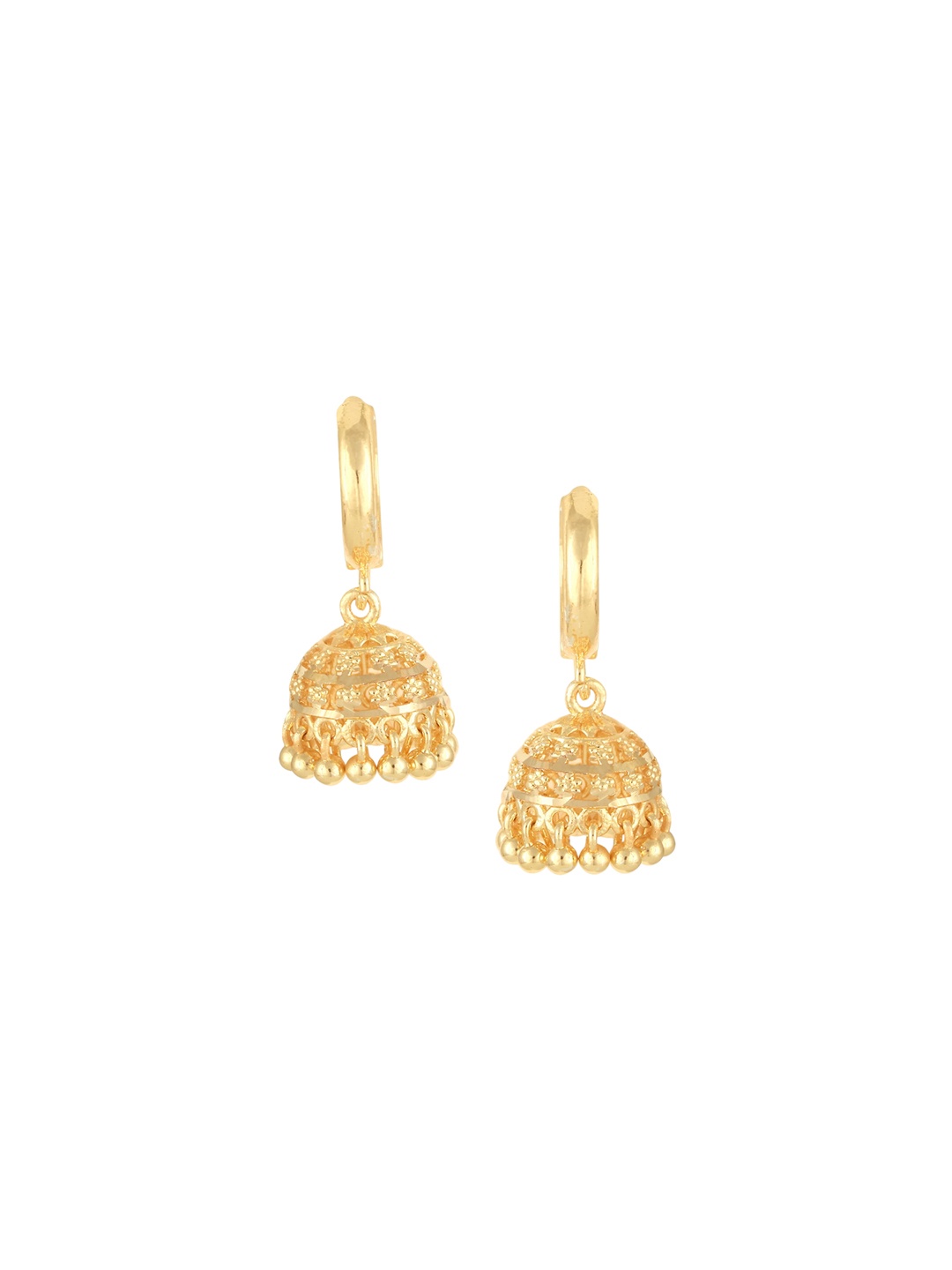 

Vighnaharta Gold Plated Contemporary Jhumkas