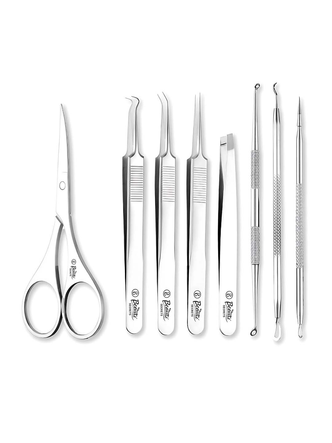 

Beaute Secrets Set Of 8 Blackhead Removal Tools, Blue
