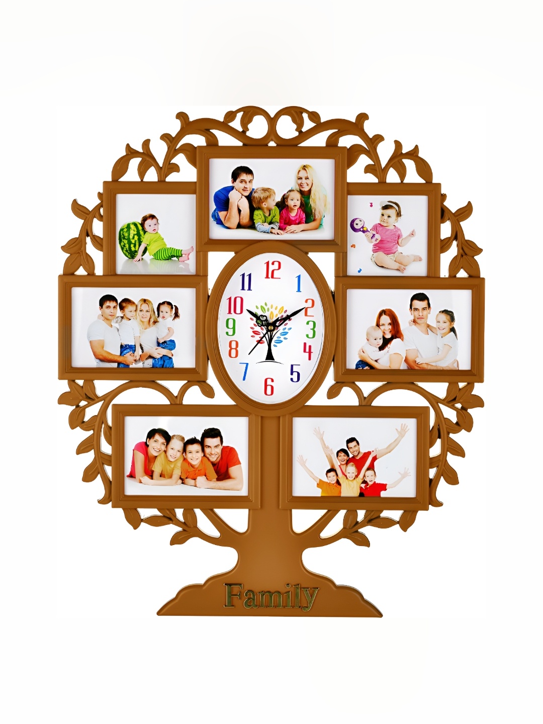

Attractionz Beige Oval Contemporary Wall Clock