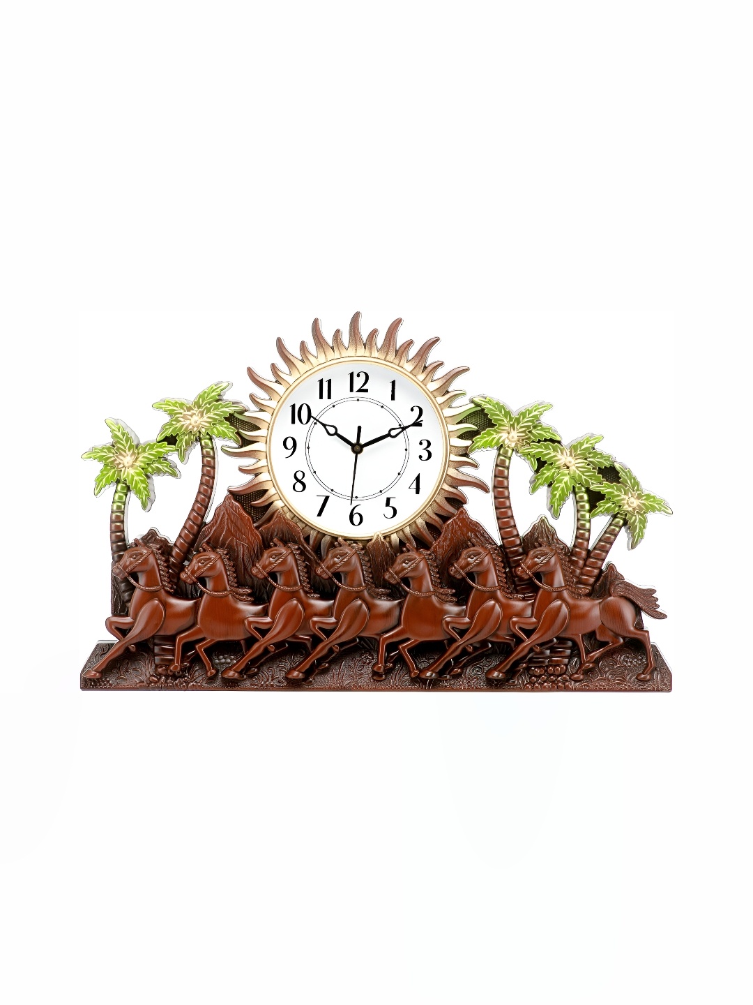 

Attractionz Brown & Beige Textured Contemporary Analogue Wall Clock