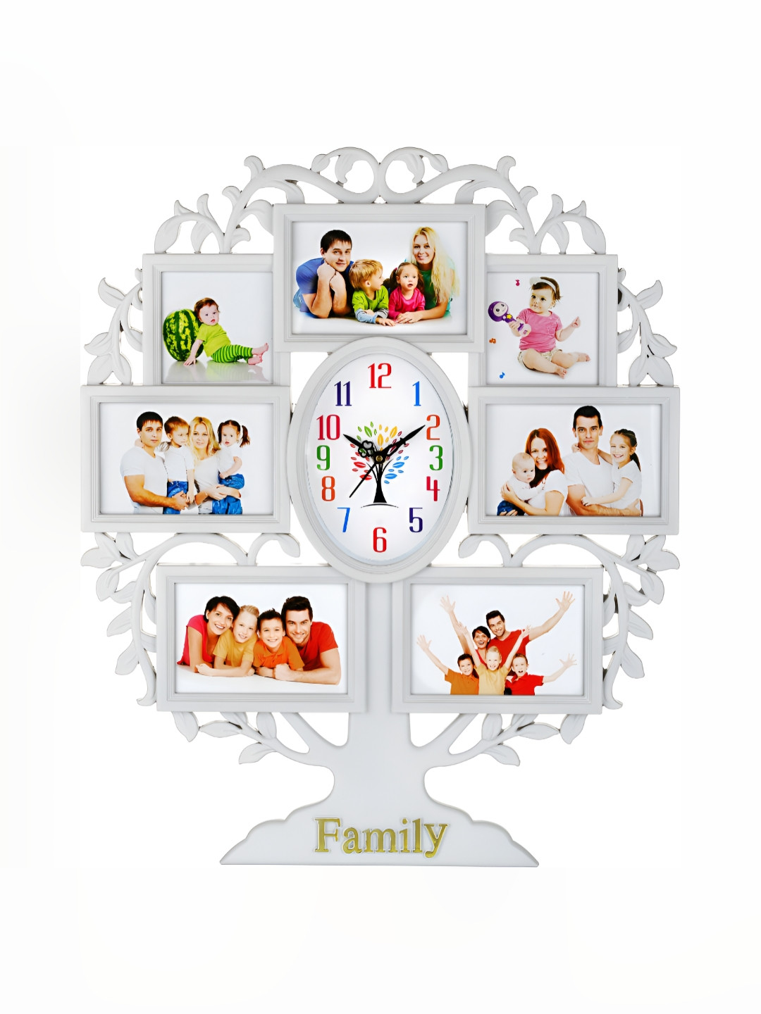 

Attractionz White Textured Contemporary Round Shaped Wall Clock