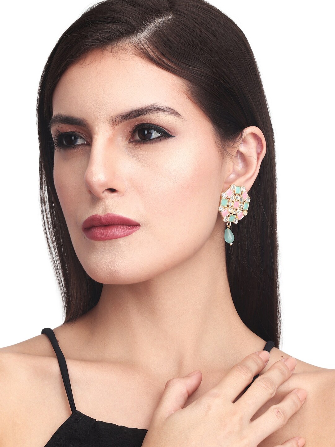 

Anvik Gold-Plated Geometric Drop Earrings