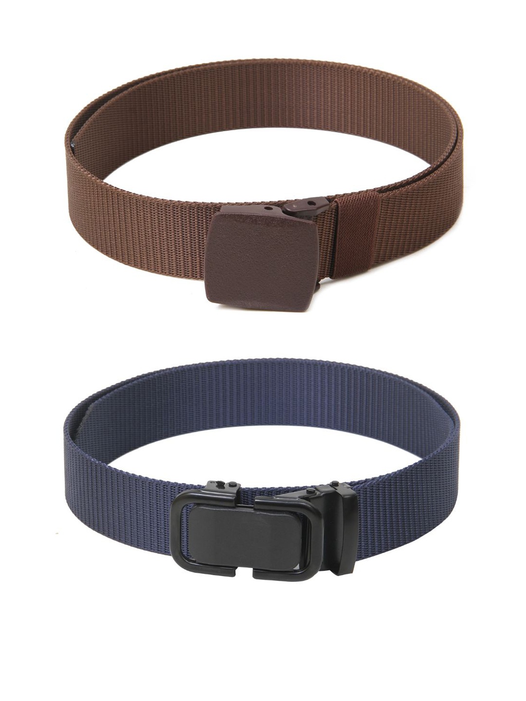 

Calvadoss Men Set of 2 Textured Belt, Brown