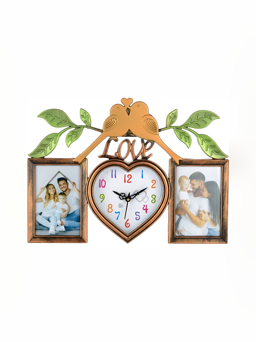 

Attractionz Beige & White Heart Shaped Contemporary Analogue Wall Clock