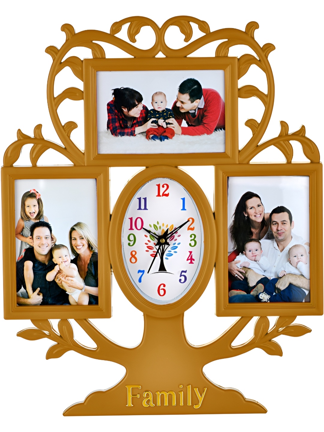 

Attractionz Beige Oval Textured Analogue Contemporary Wall Clock