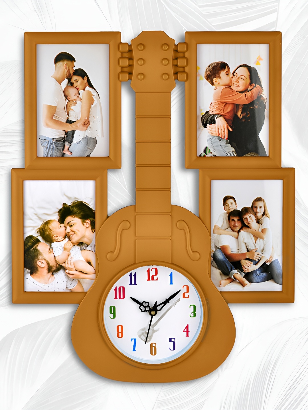 

Attractionz Beige & White Textured Contemporary Round Shaped Wall Clock