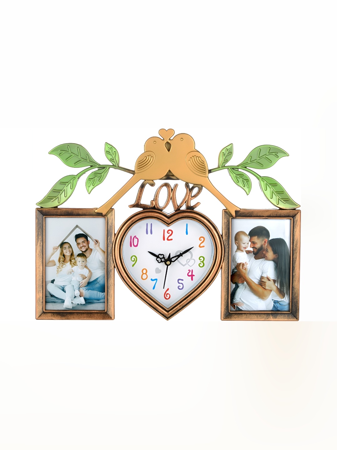 

Attractionz Gold toned Contemporary Bird Shaped Wall Clock