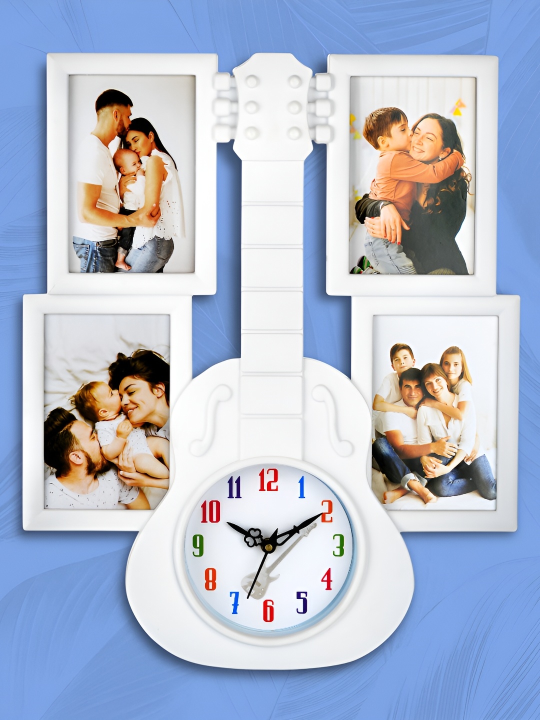 

Attractionz White Textured Analogue Contemporary Wall Clock