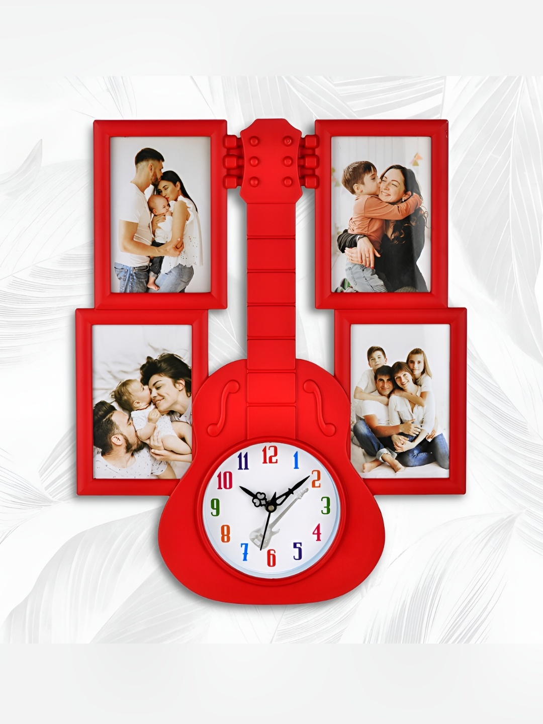 

Attractionz Red Contemporary Round Wall Clock