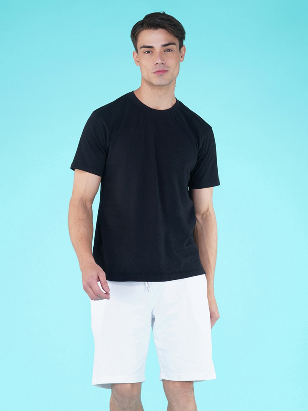 

NUSYL Men Mid-Rise Sports Shorts, White