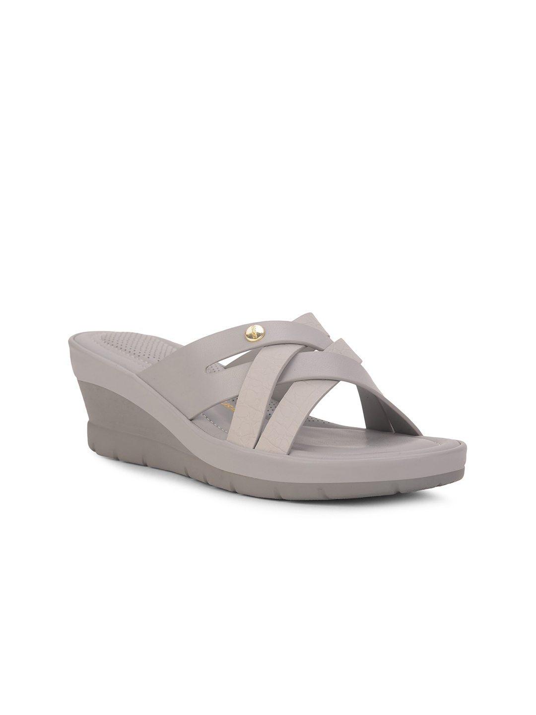 

Bata comfit Strappy Wedge Heels, Grey