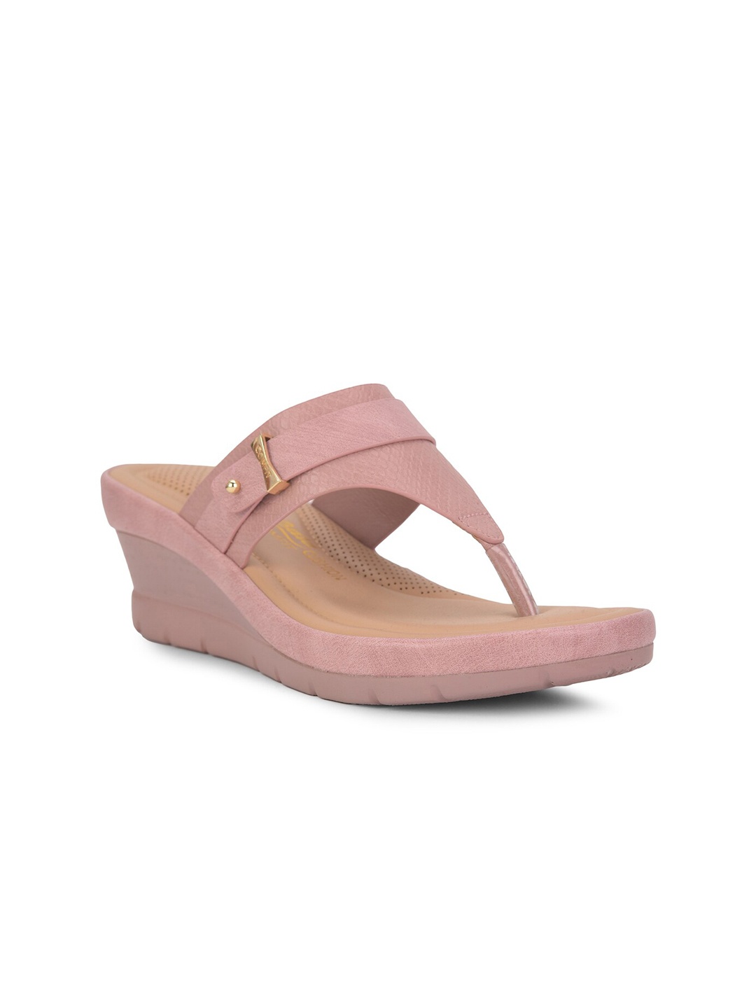 

Bata comfit Textured Wedge Heels, Pink