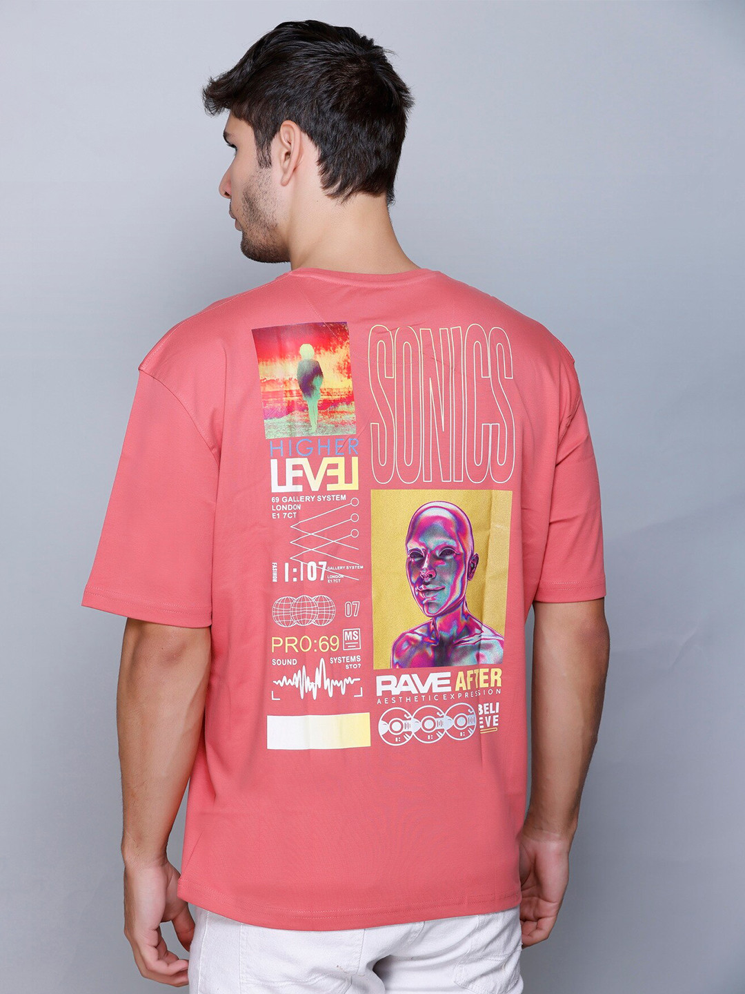 

Fort Collins Round Neck Typography Printed Cotton T-shirt, Pink