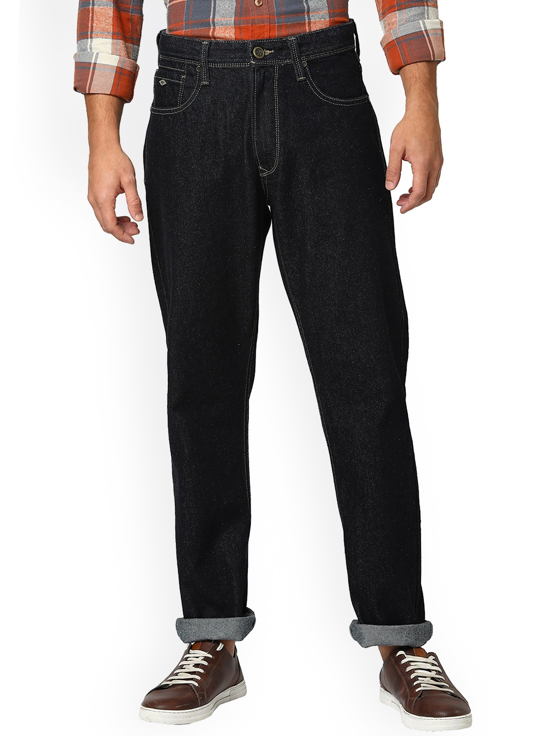 

Blue Buddha Men Comfort Relaxed Fit Clean Look Cotton Jeans