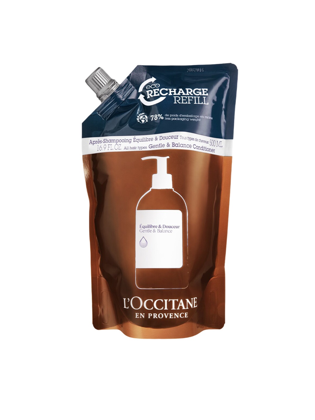 

LOccitane en Provence Gentle & Balance Conditioner Eco Refill - 500ml, Brown